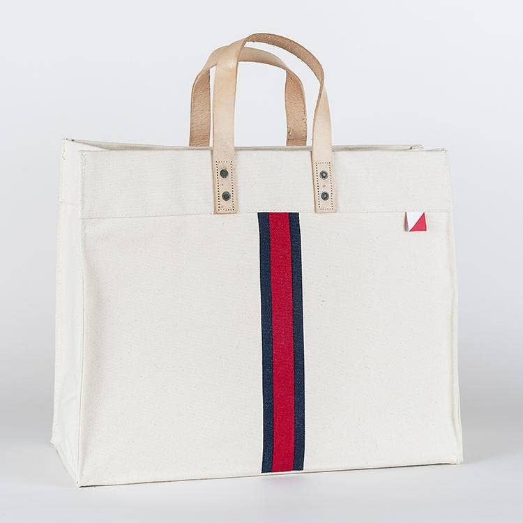 Thumbnail: Striped Box Tote with Personalization option