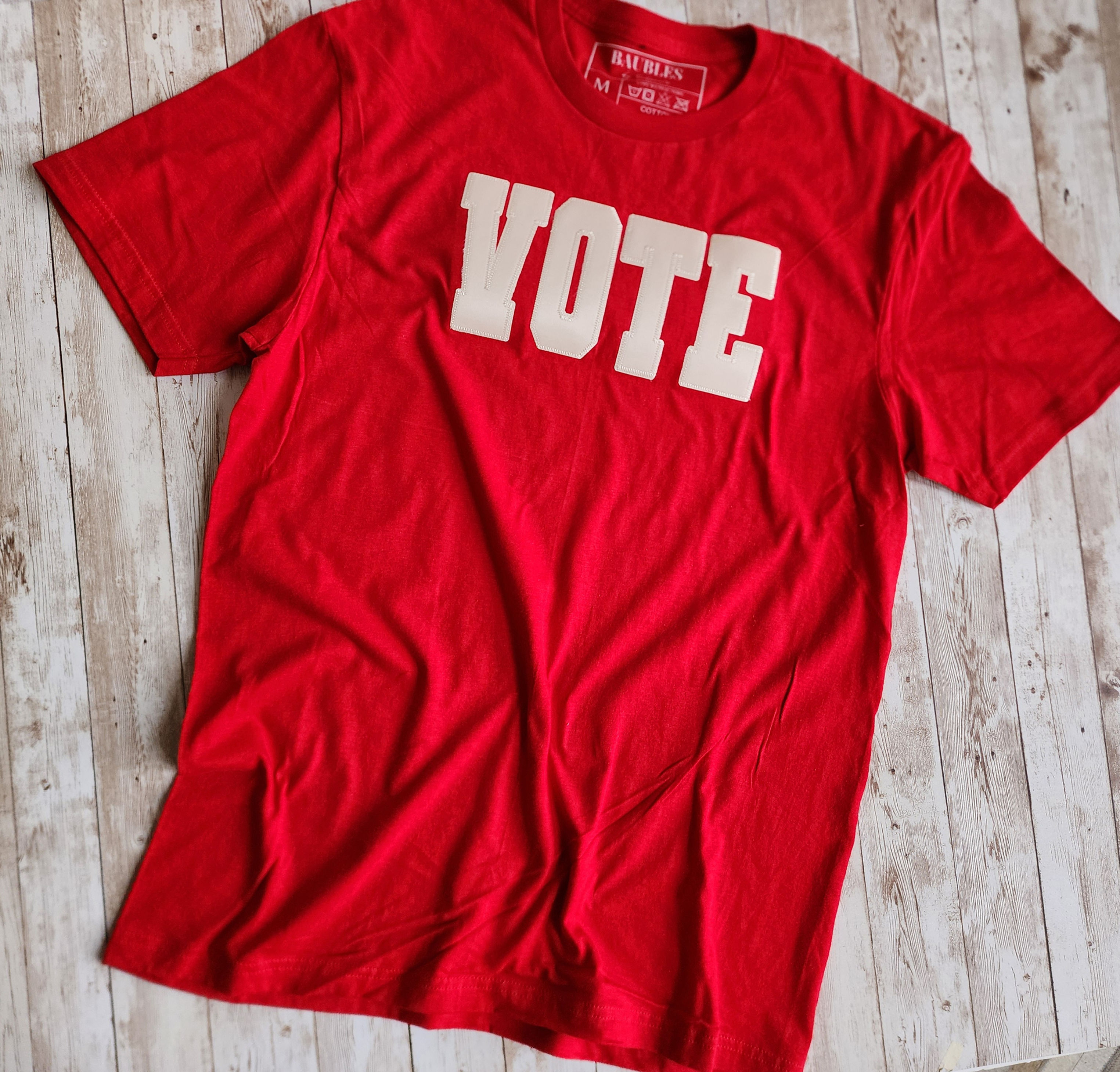 VOTE Red and White T-Shirt