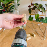 Percer le bouchon pour l’olla DIY upcycling