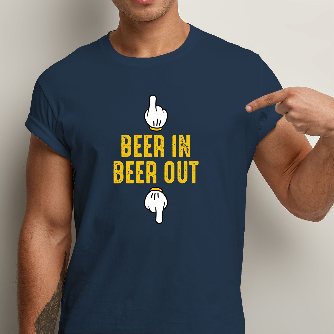 Beer In Beer Out Men Premium Tshirt