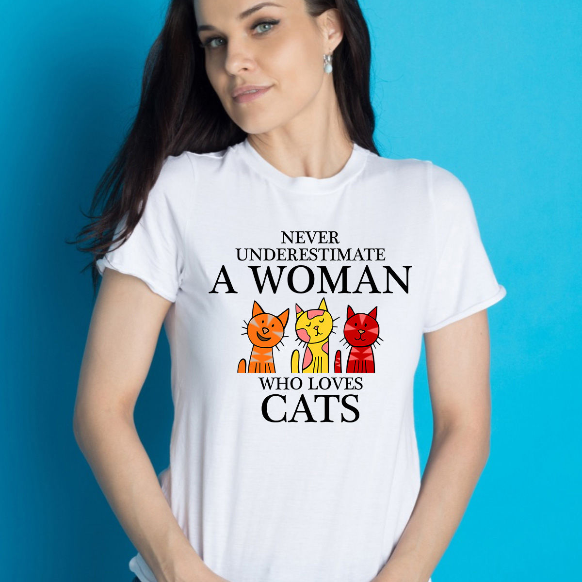 Woman Loves Cats
