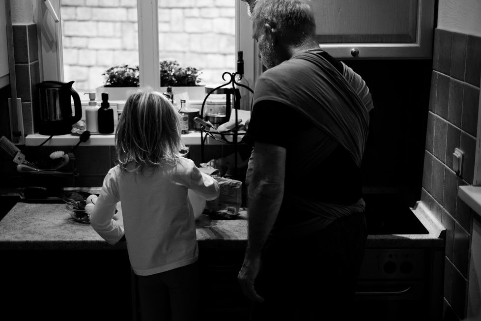 Wochenbettreportage Abendessen kochen