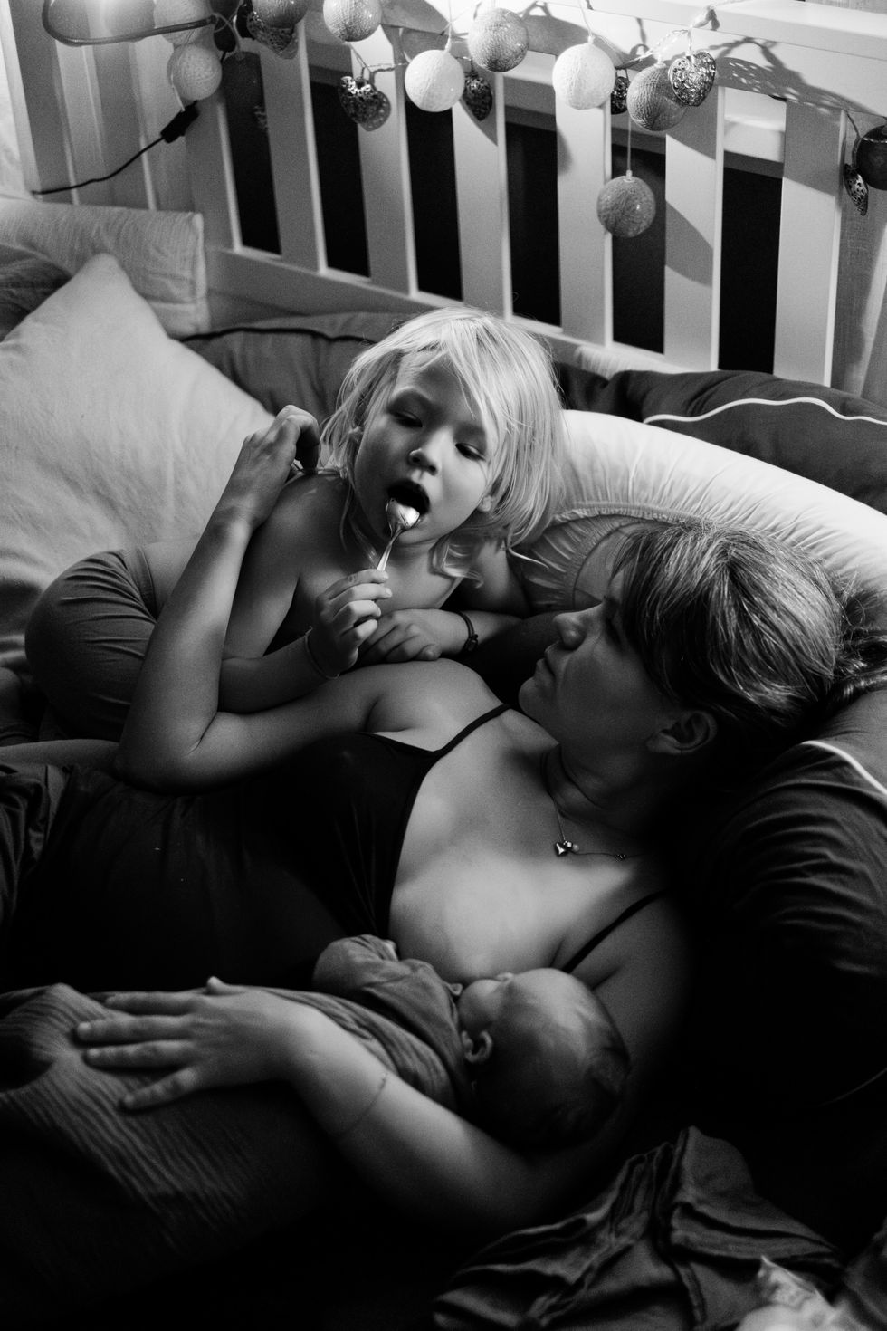 Wochenbettreportage Kuscheln