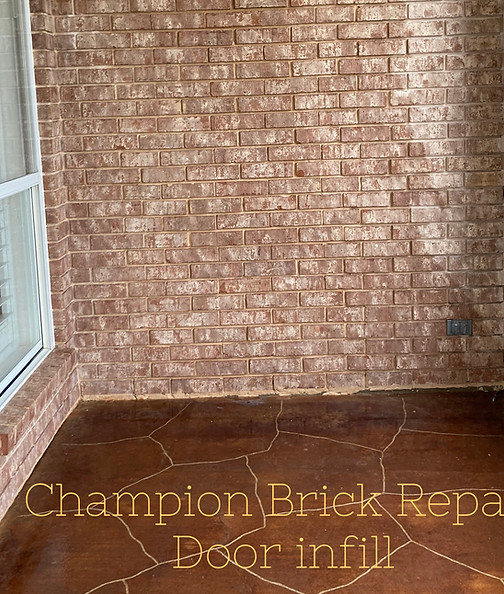 After: Brick repair crew on site in Dallas