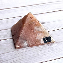 Pink amethyst pyramid #87