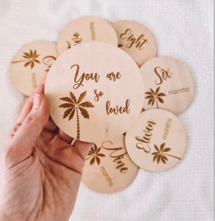 Thumbnail: Palm Tree Baby Milestone Set