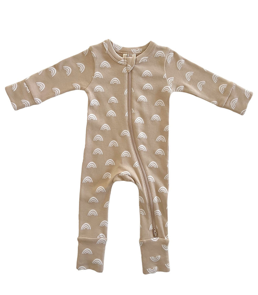 Thumbnail: SIIX Collection Organic Cotton Rainbow Romper 