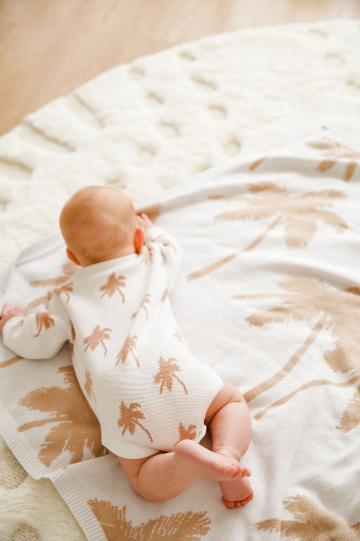 Thumbnail: Palm Tree Knit Romper