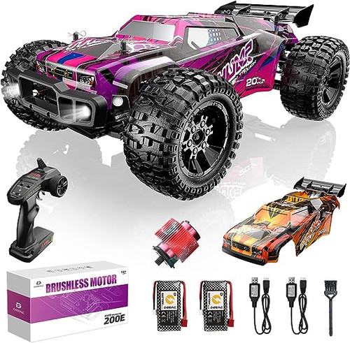 DEERC 200E, Brushless Motors, High Speed RC Car, 4X4, 37 mph | OC