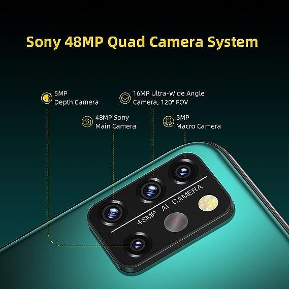 Thumbnail: UMIDIGI A9 Pro Cell Phone (8GB+128GB), 6.3" FHD+ Unlocked Smartphone, Black