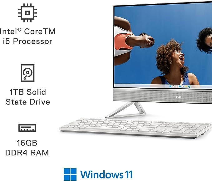 Thumbnail: Dell Inspiron 5410 All-in-One Desktop, 23.8'' FHD IPS Touchscreen, 12th Gen Inte
