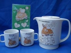Koffie/Theepot 2 kopjes/bekers