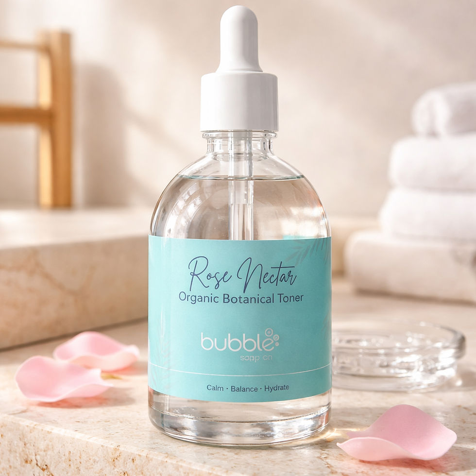 Rose Nectar organic rose hydrosol toner for calm, hydrated skin.