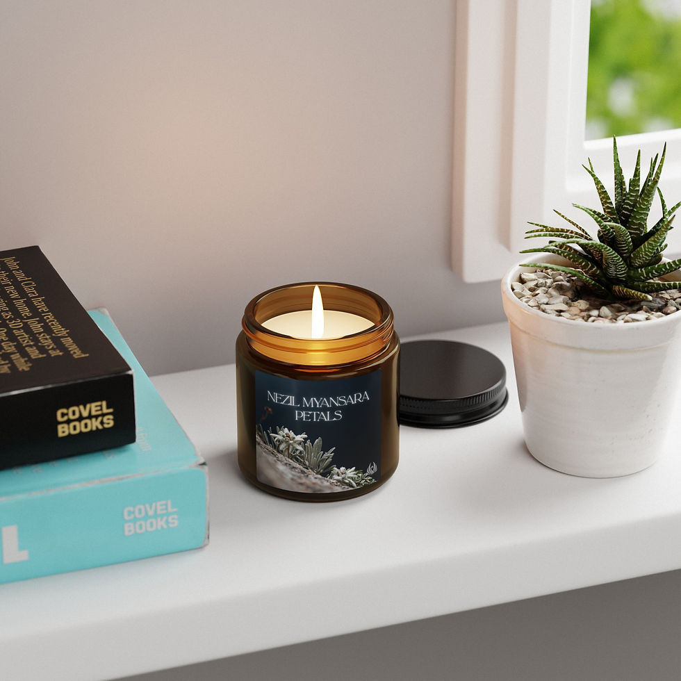 Thumbnail: Nezil Myansara Petal Scented Soy Candle - Natural Aromatherapy