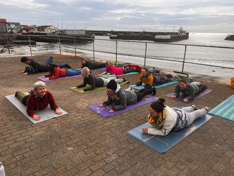 Yoga with Qi at the Quay.