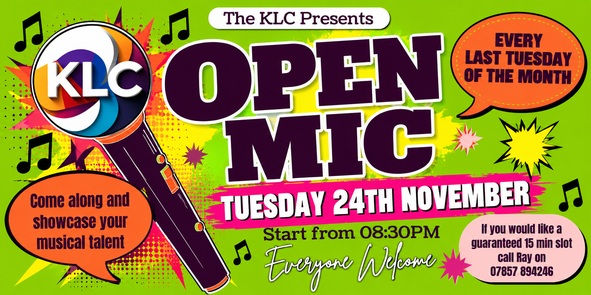 π€ KLC Open Mic Night β Your Stage, Your Moment!
