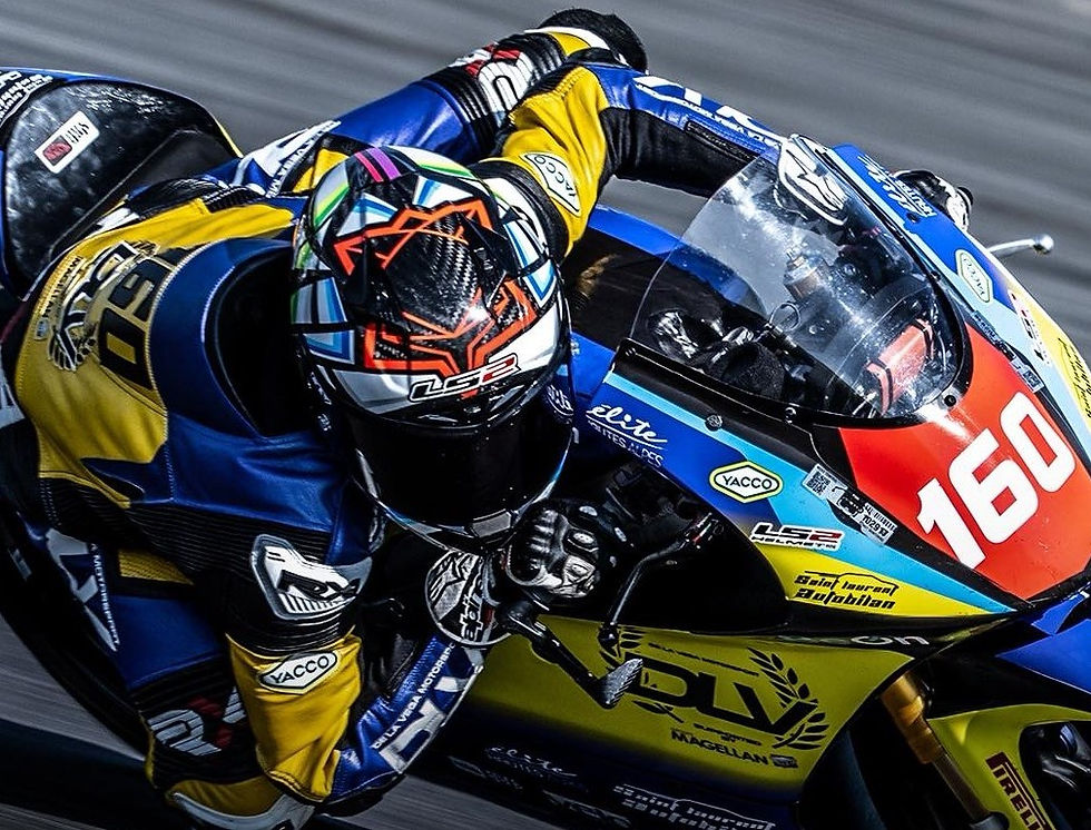 pilote moto de circuit