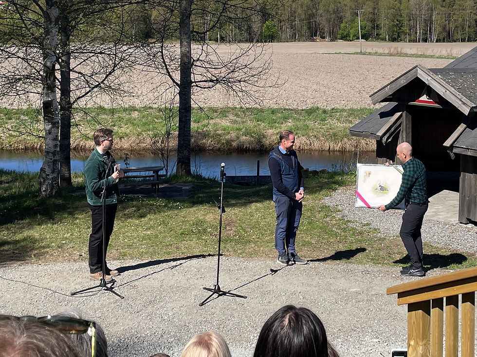 Kronprinsen åpnet Kjelle-engene våtmark