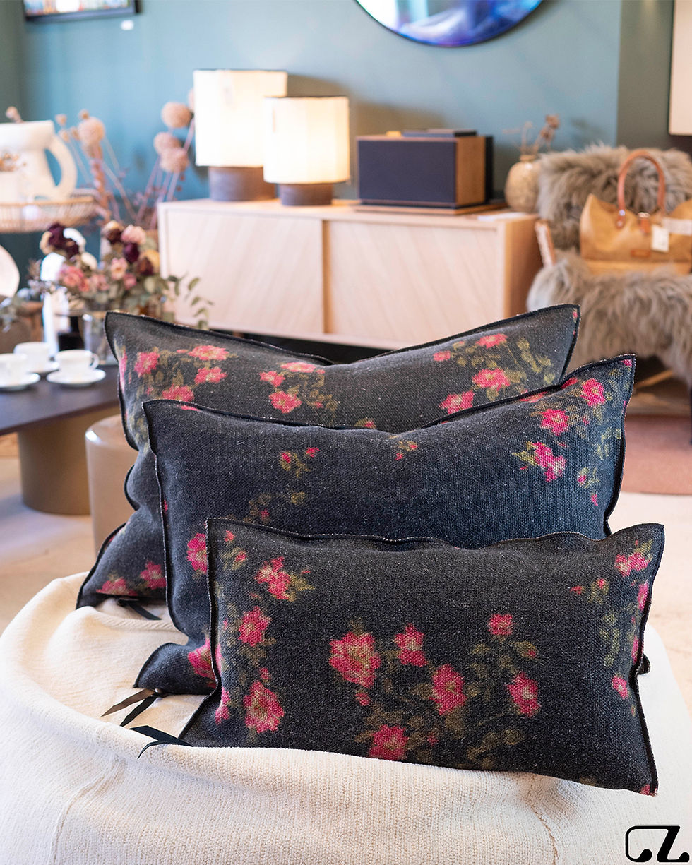 Miniature : Coussin Vice Versa En Lin Wabi Sabi
