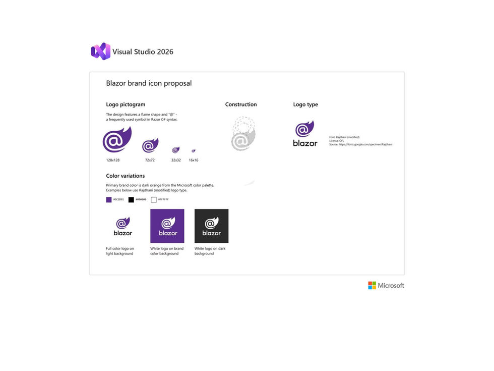 Blazor brand identity