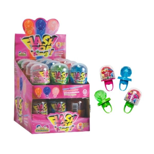KIDSMANIA  FLASH POP RING DISPLAY 1/24 CT