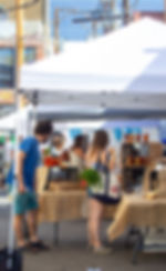 A farmers market behind 11th Avenue Hostel
