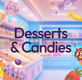 Desserts and Candies Branding Set