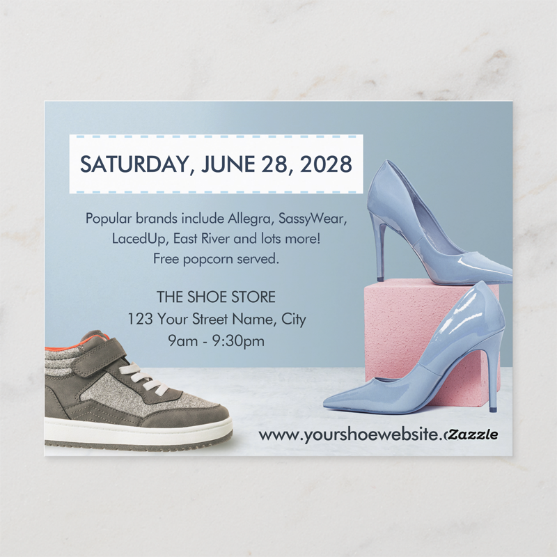 Thumbnail: Shoe Sale Flat Card