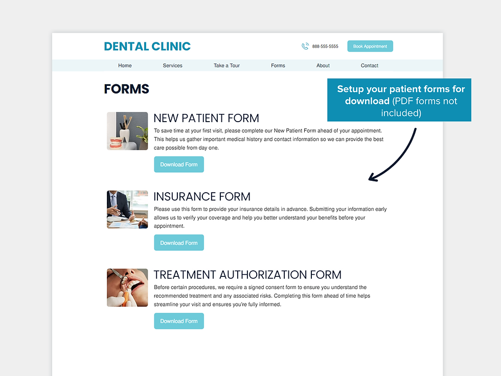 Thumbnail: Dental Clinic Wix Website
