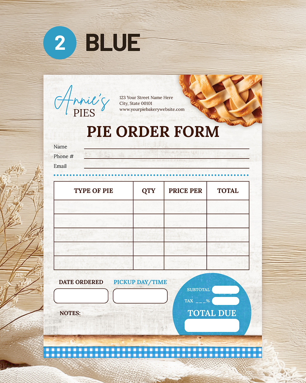 Thumbnail: Pie Order Form