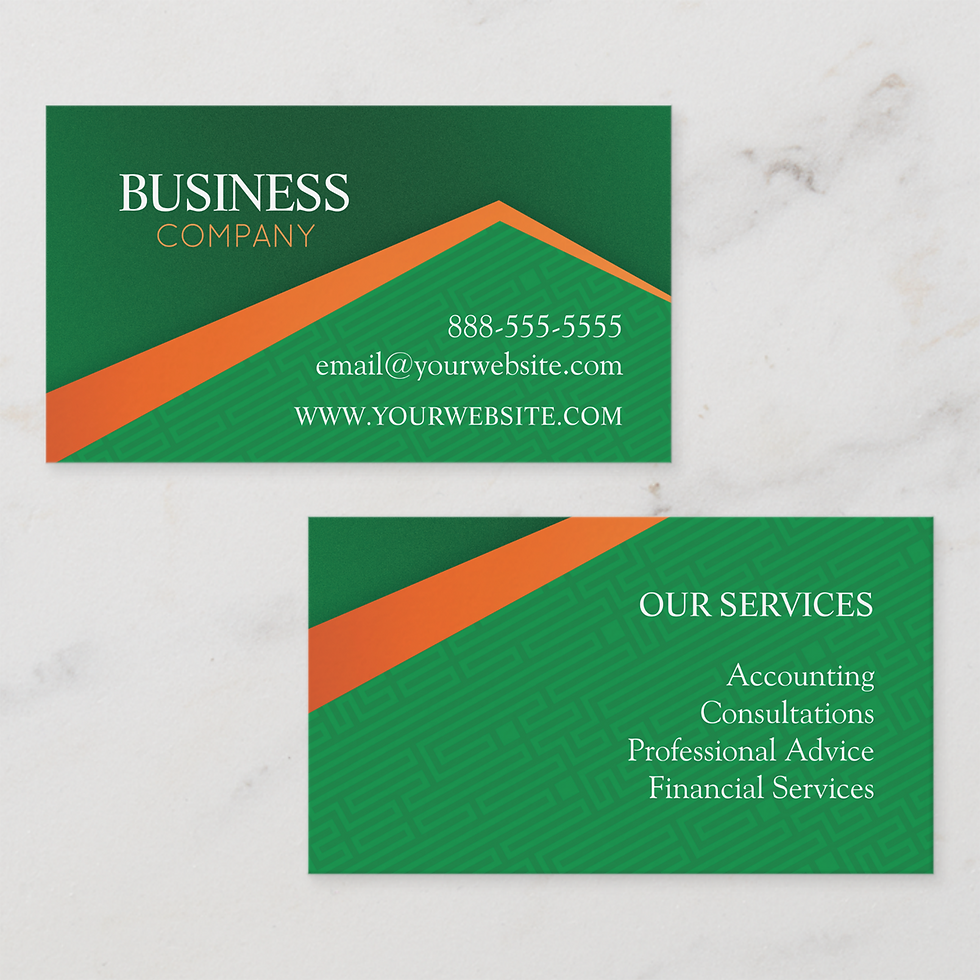 Professional Green Business Card