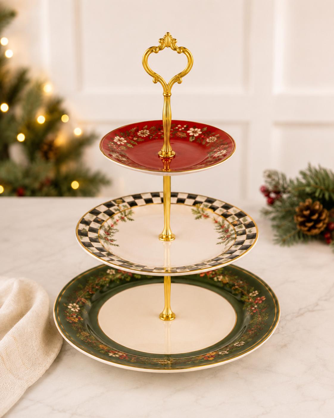 The Christmas Agnes Porcelain Pairing