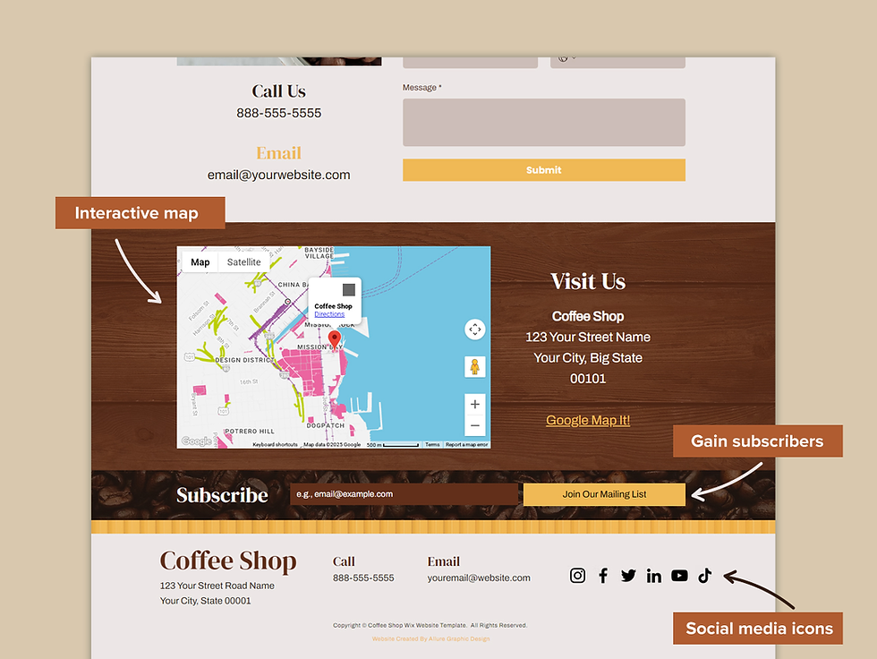 Thumbnail: Coffee Shop Wix Website