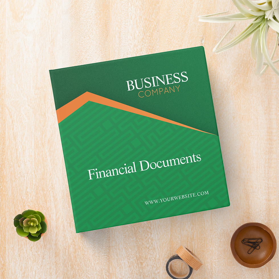 Professional Green Binder