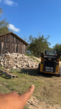 Concrete removal and gravel access road installation in Fair Oaks Ranch, Texas