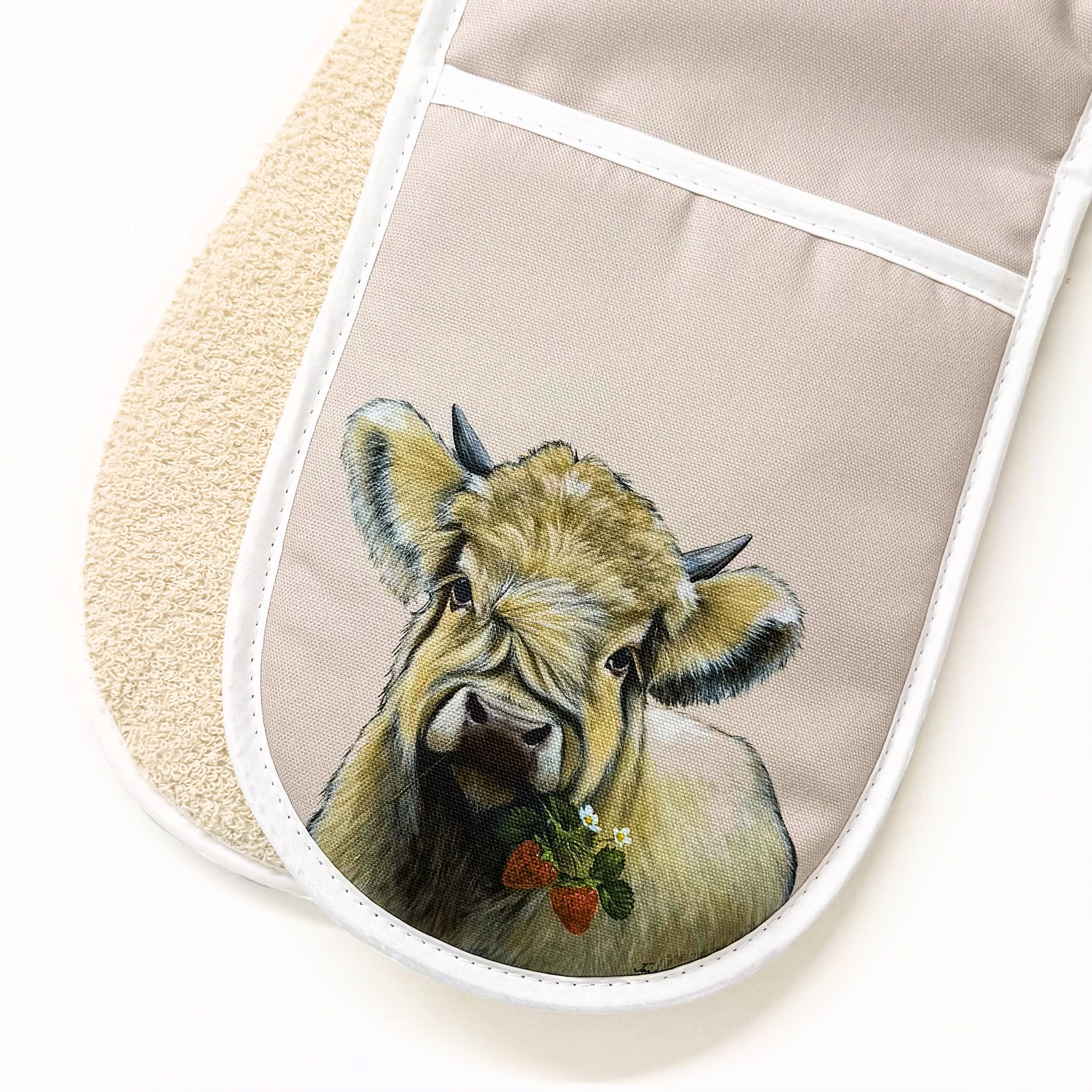 Strawberries & Cream Oven Glove