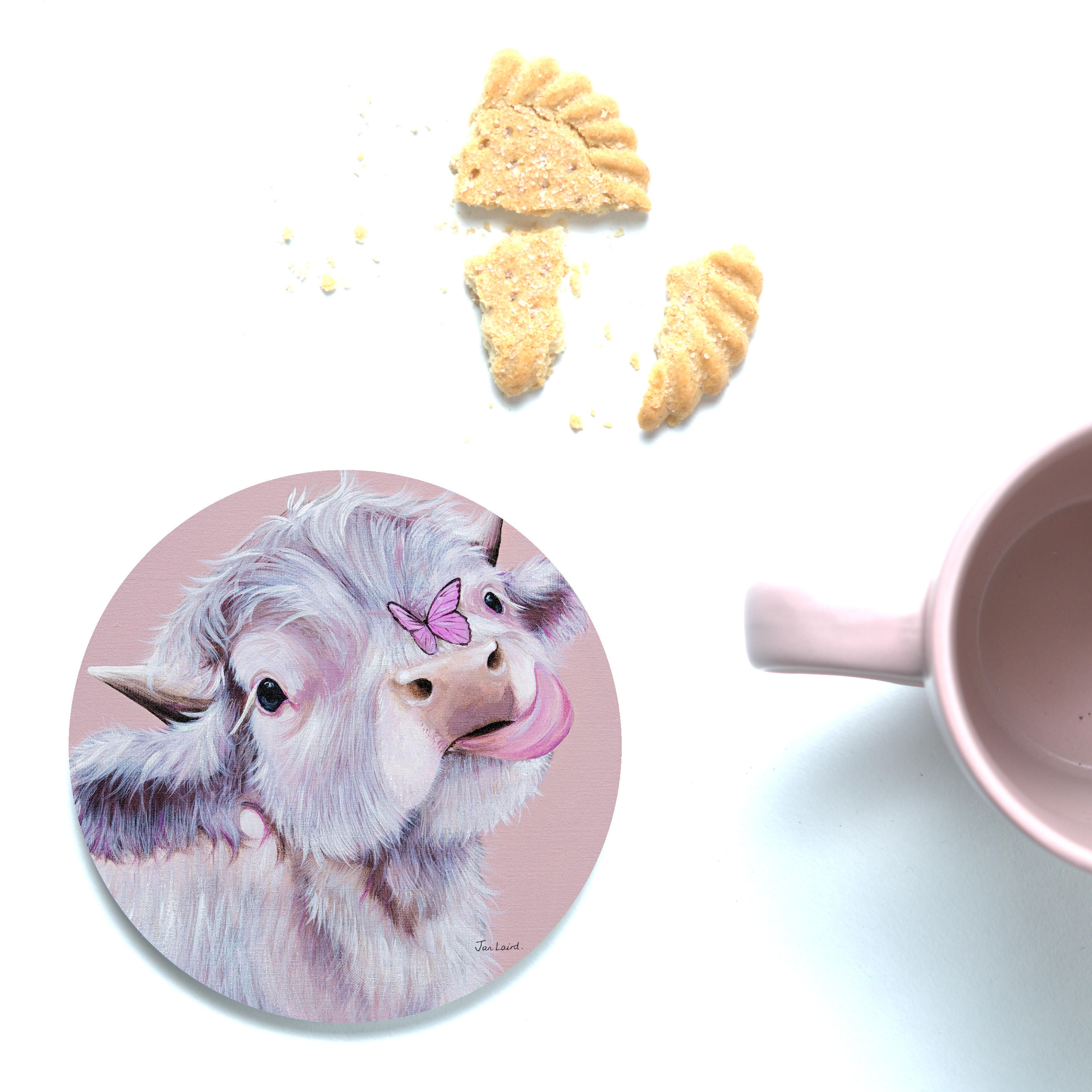 Fluttering By Ceramic Coaster