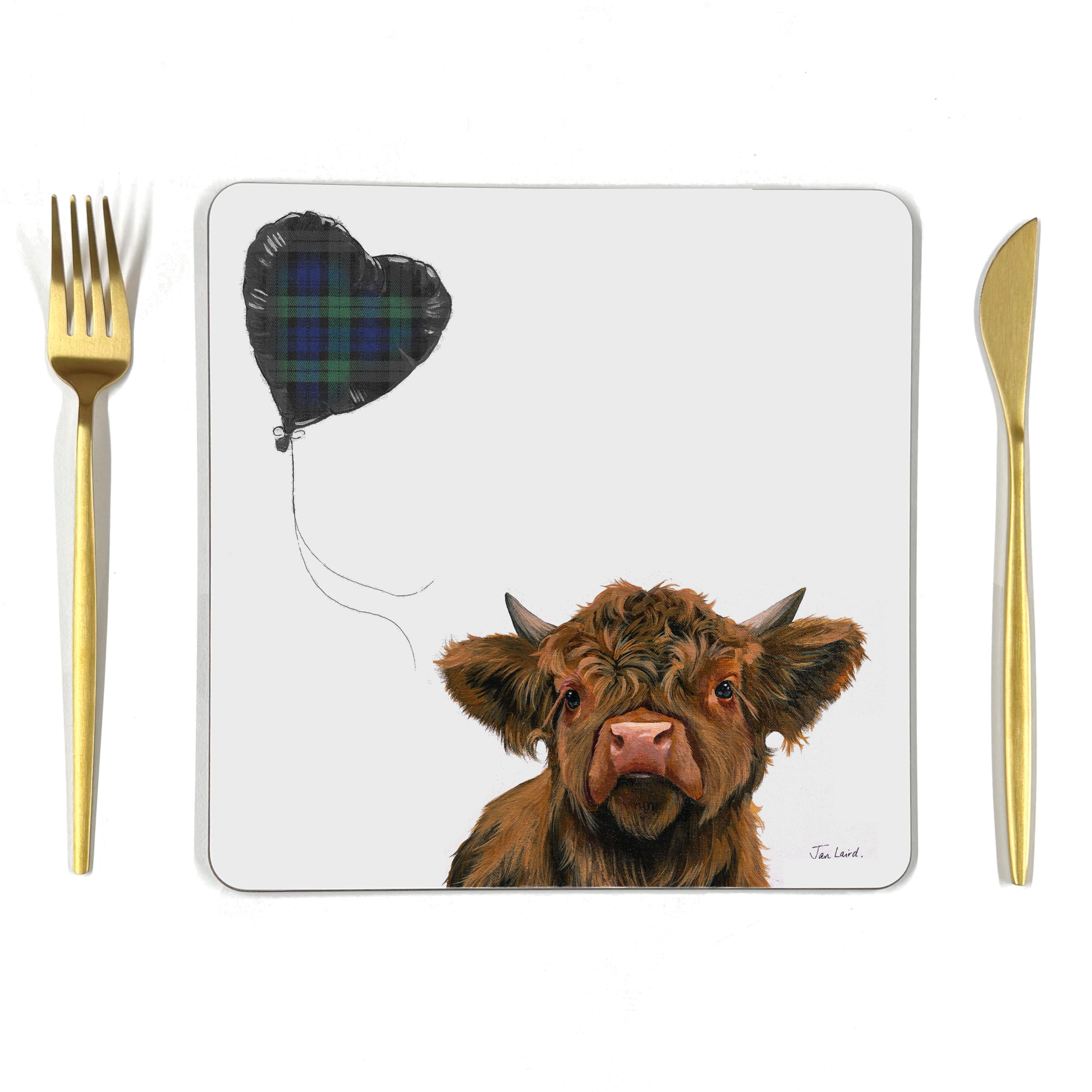 Tartan Heart Placemat
