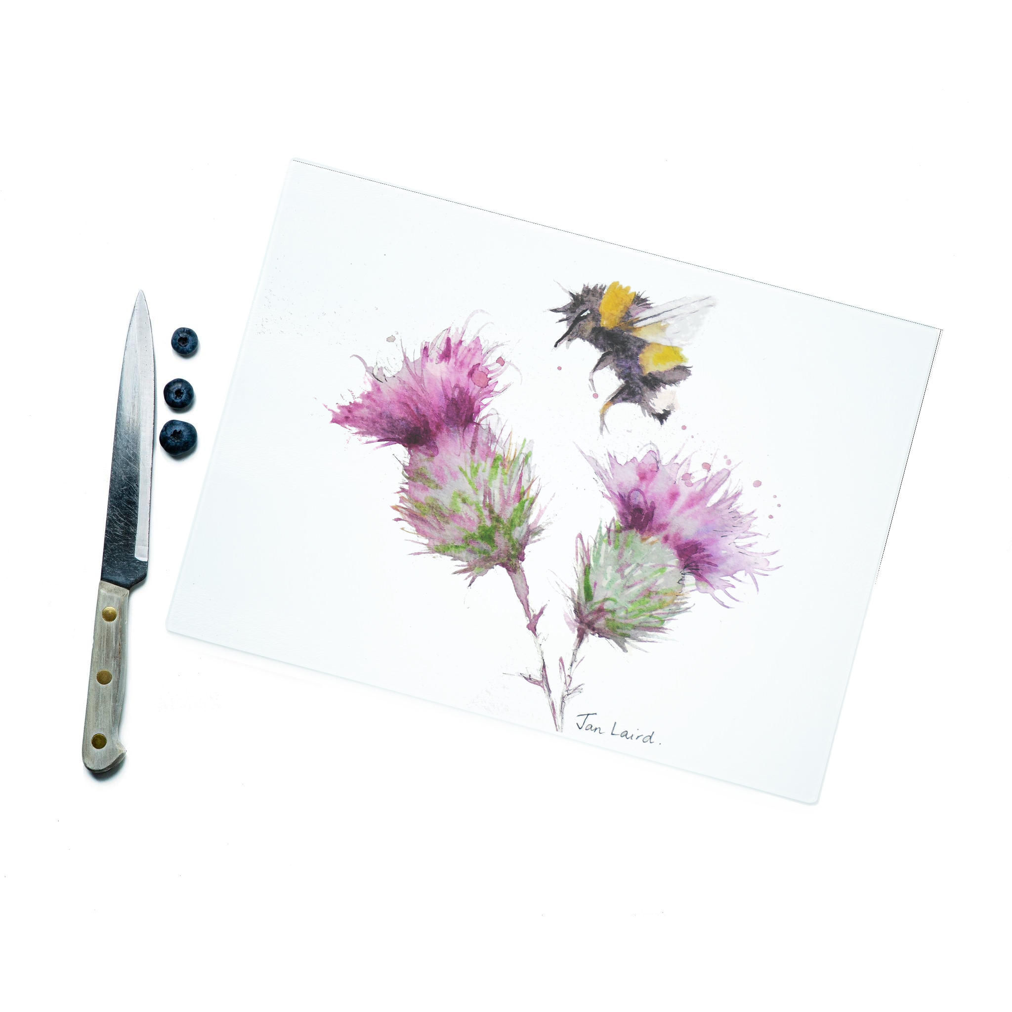 Busy Bee Glass Cutting Board