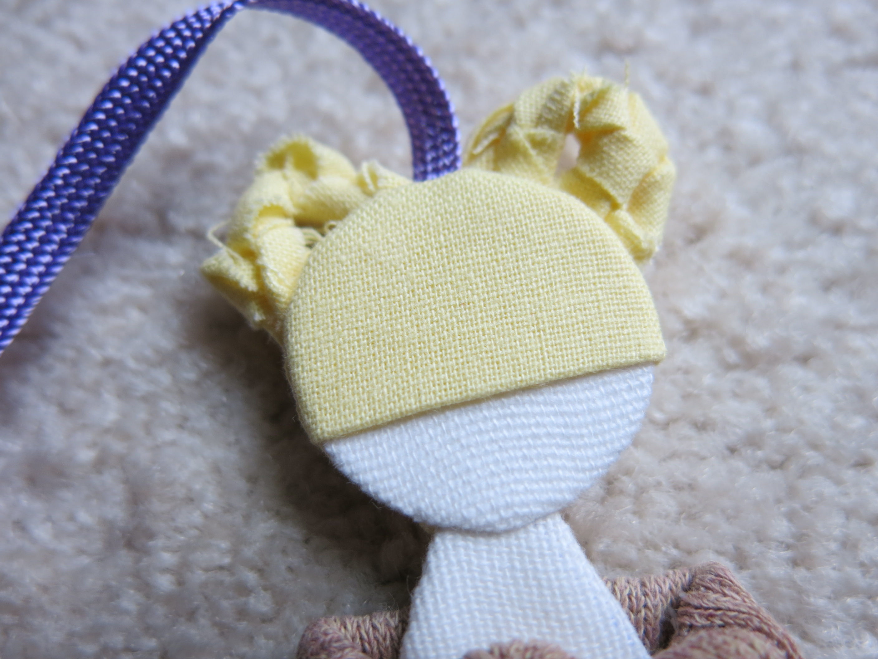 Fabric ball gown doll bookmark (FC0000)