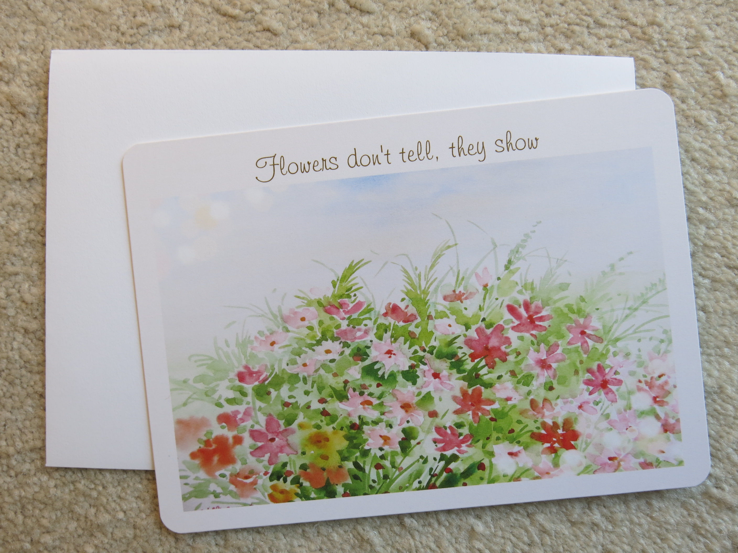 5x7inches Color printed flat card (CPcard 0119)