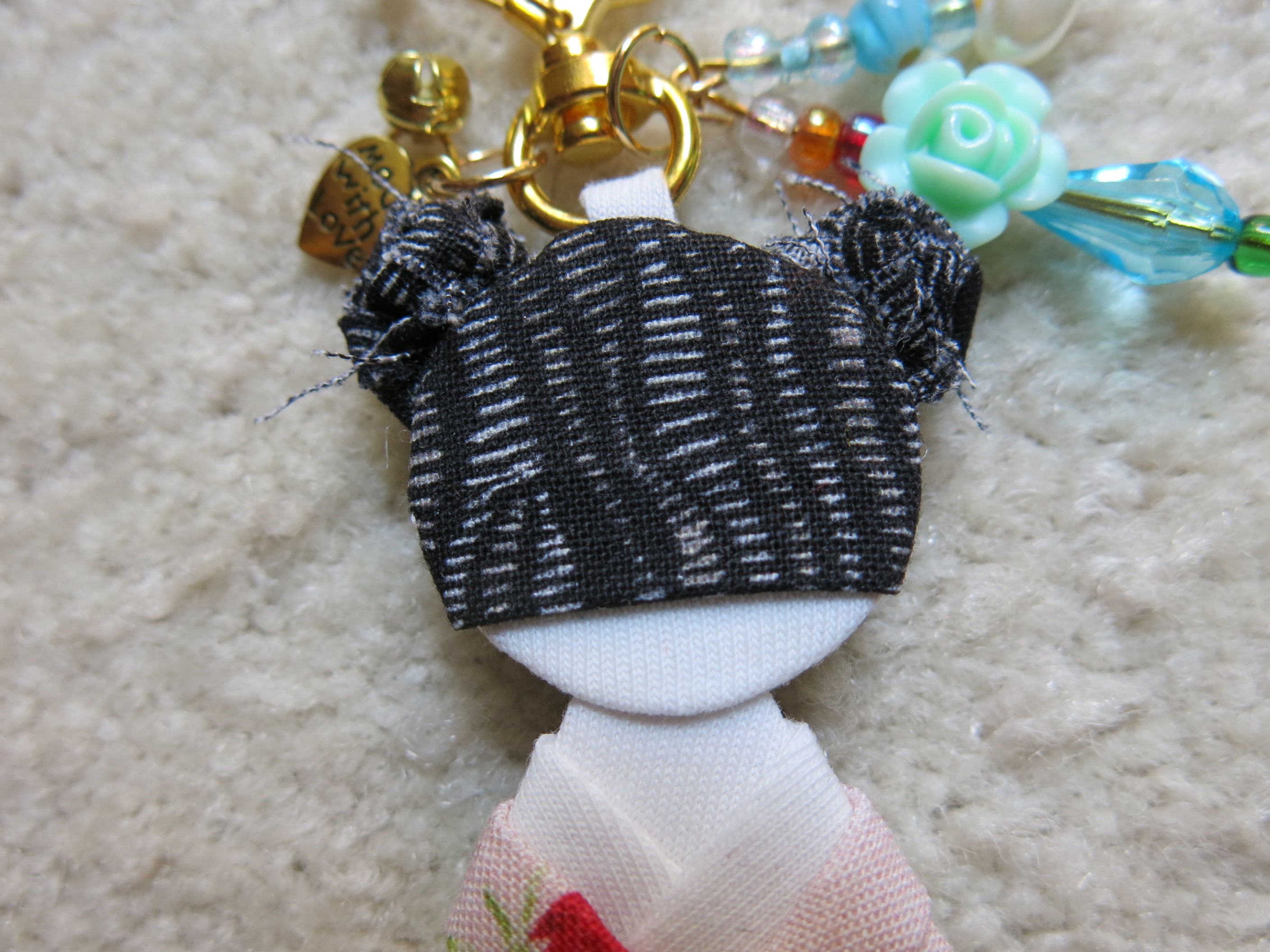 Fabric kimono doll charm (FK0000)