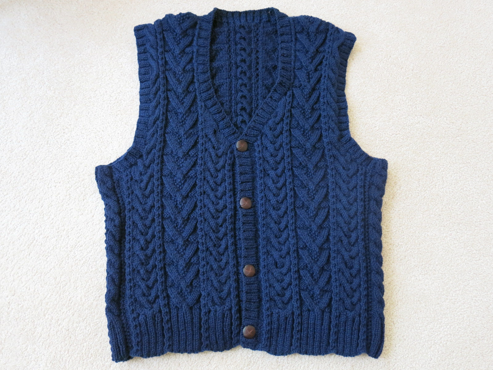 Men's open front sweater vest (KT 0007-2)