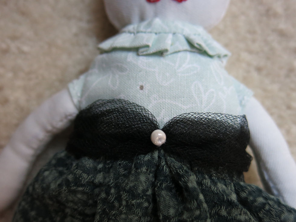 Thumbnail: Fabric mini doll charm (FM0007)