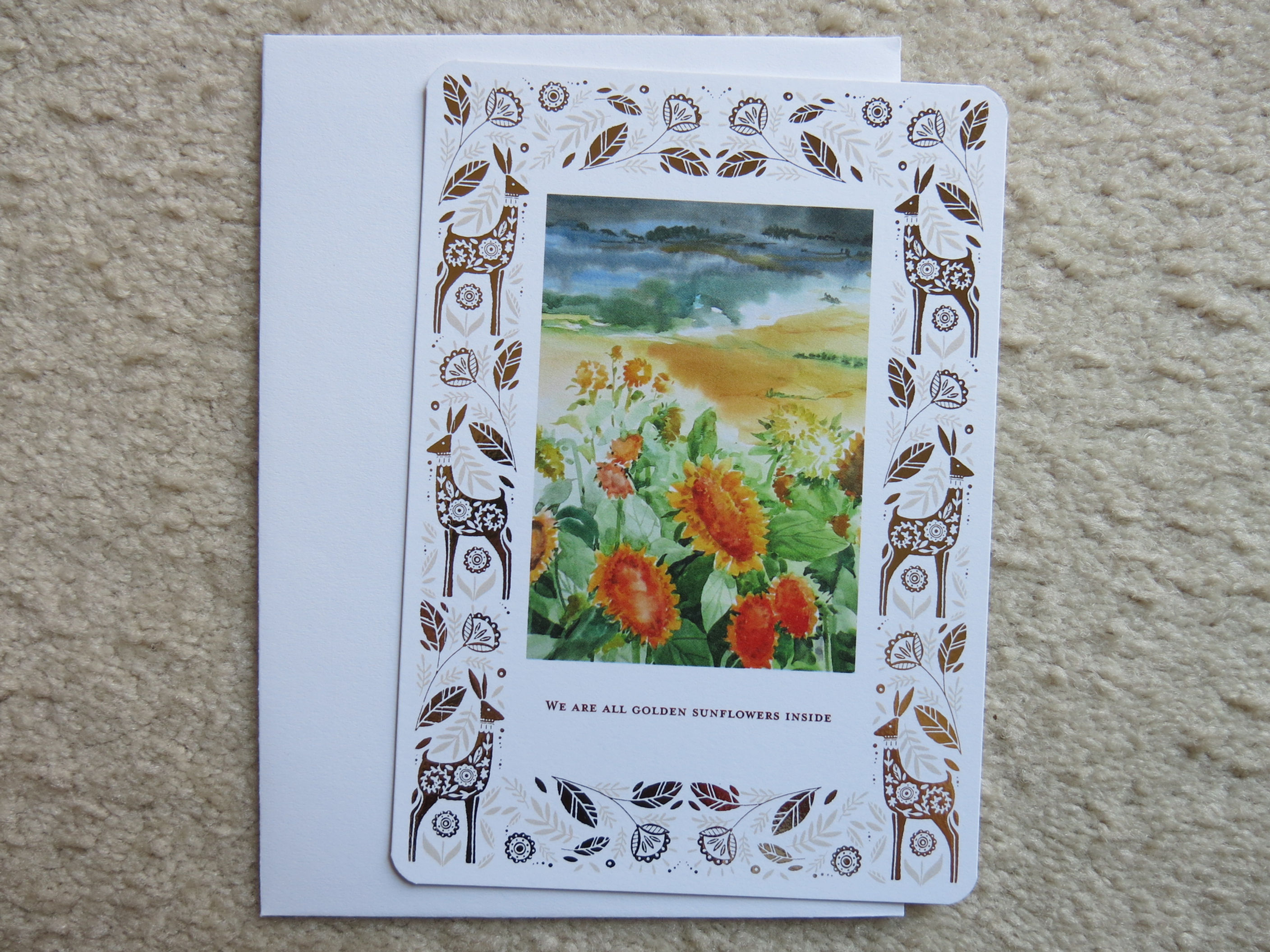 5x7inches Color printed flat card (CP0141)