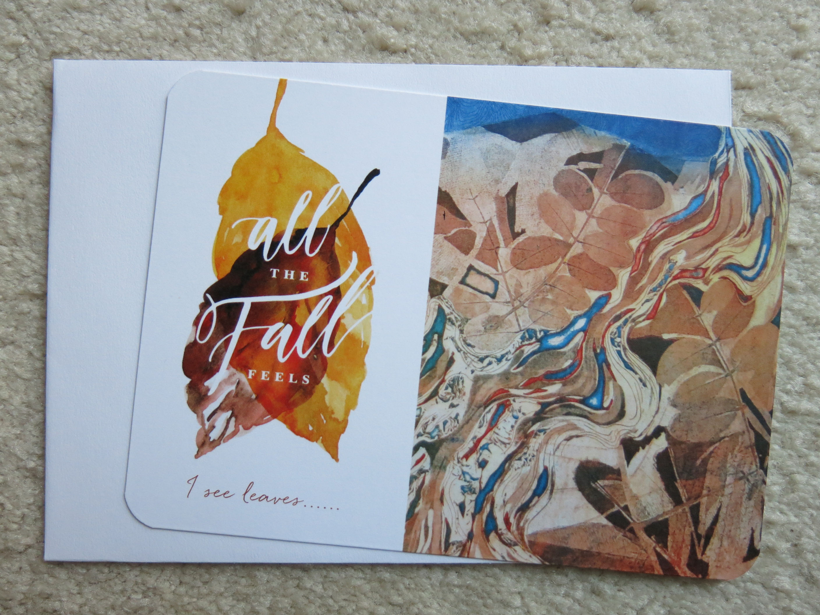 5x7inches Color printed flat card (CP0142)