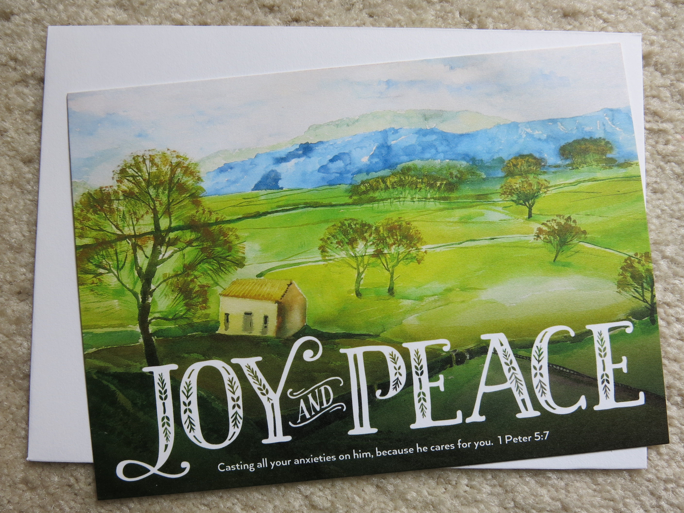 5x7inches Color printed flat card (CPcard 0059)