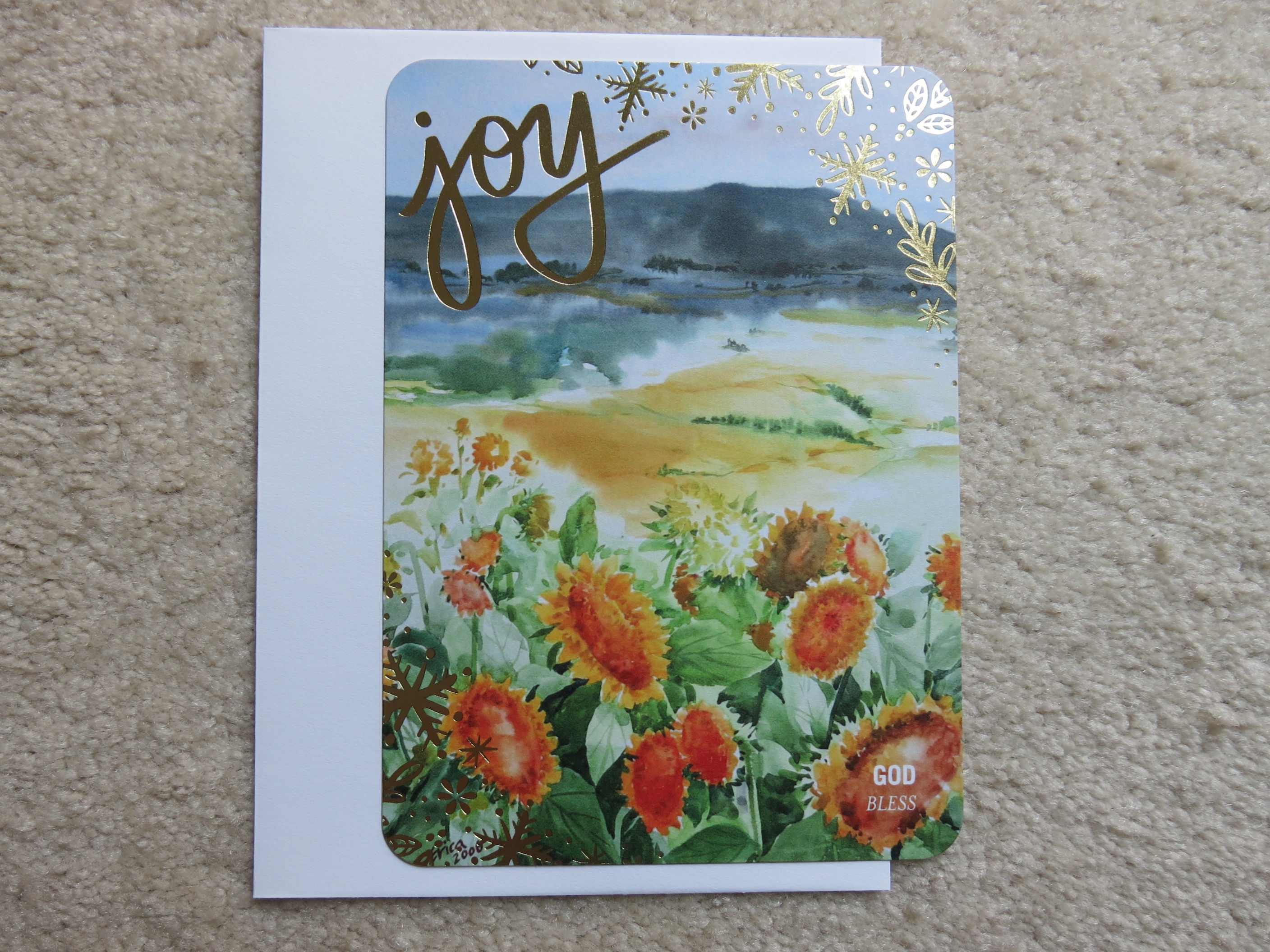 5x7inches Color printed flat card (CPcard 0021)