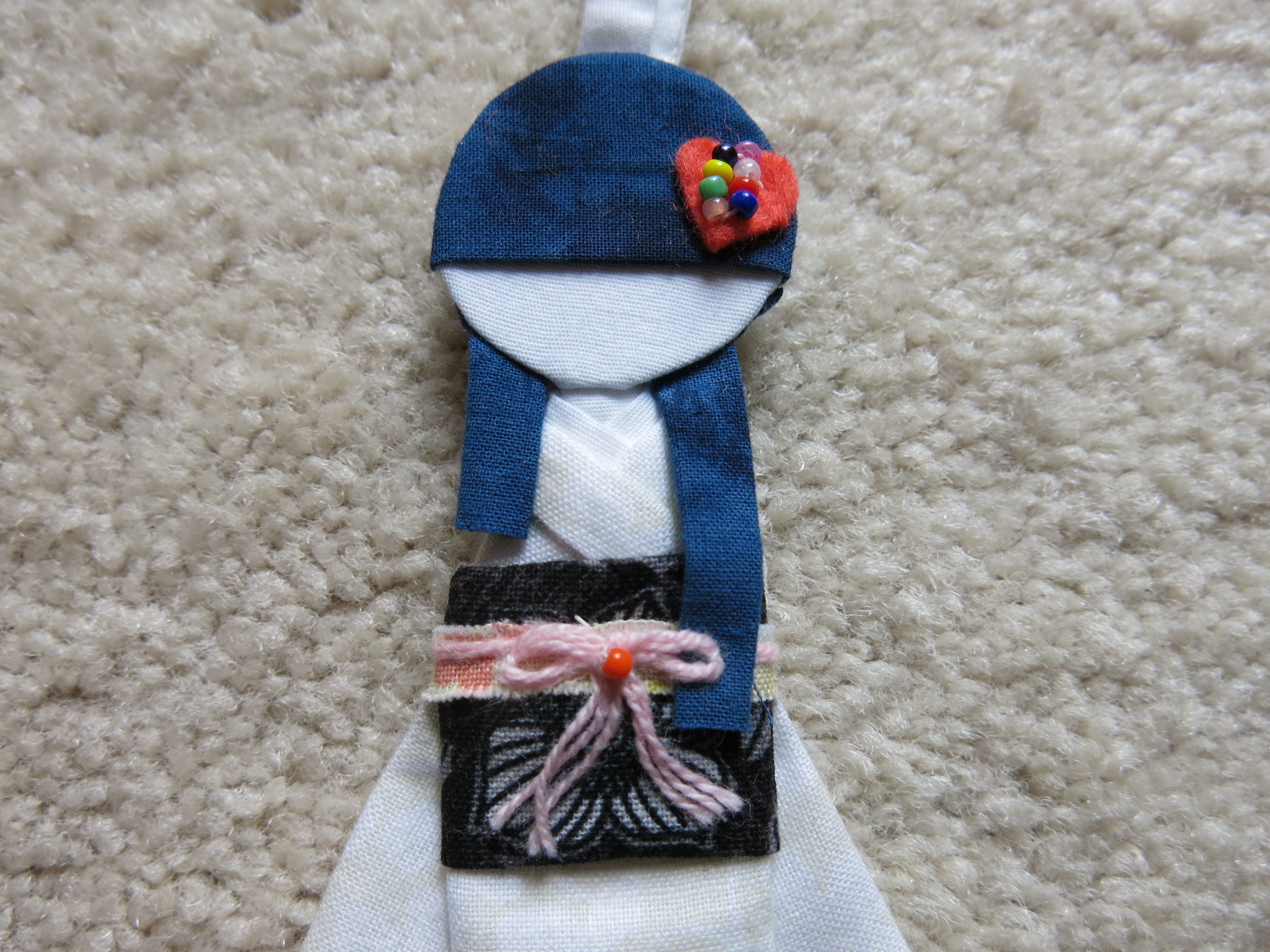 Fabric kimono doll charm (FC0000)