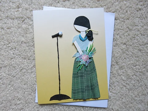 Ball Gown Paper Doll Card Bgcard 0001 Imericastore